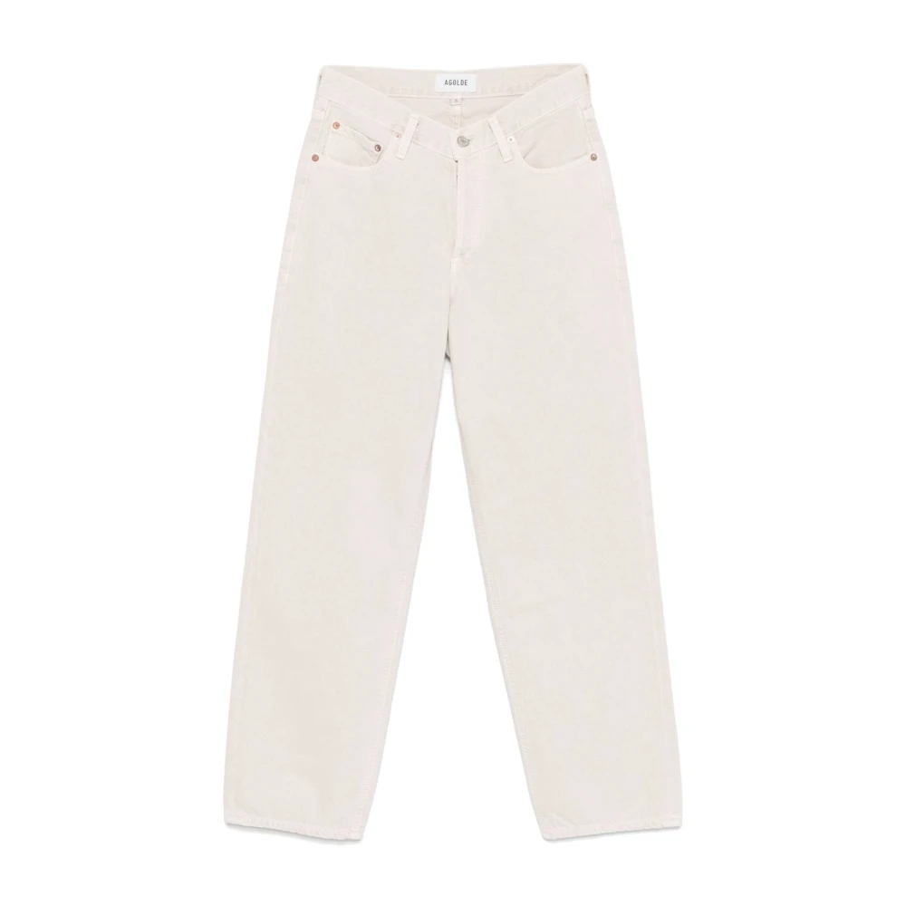 Agolde Beige Jeans voor Vrouwen Stijlvolle Snit Beige Dames