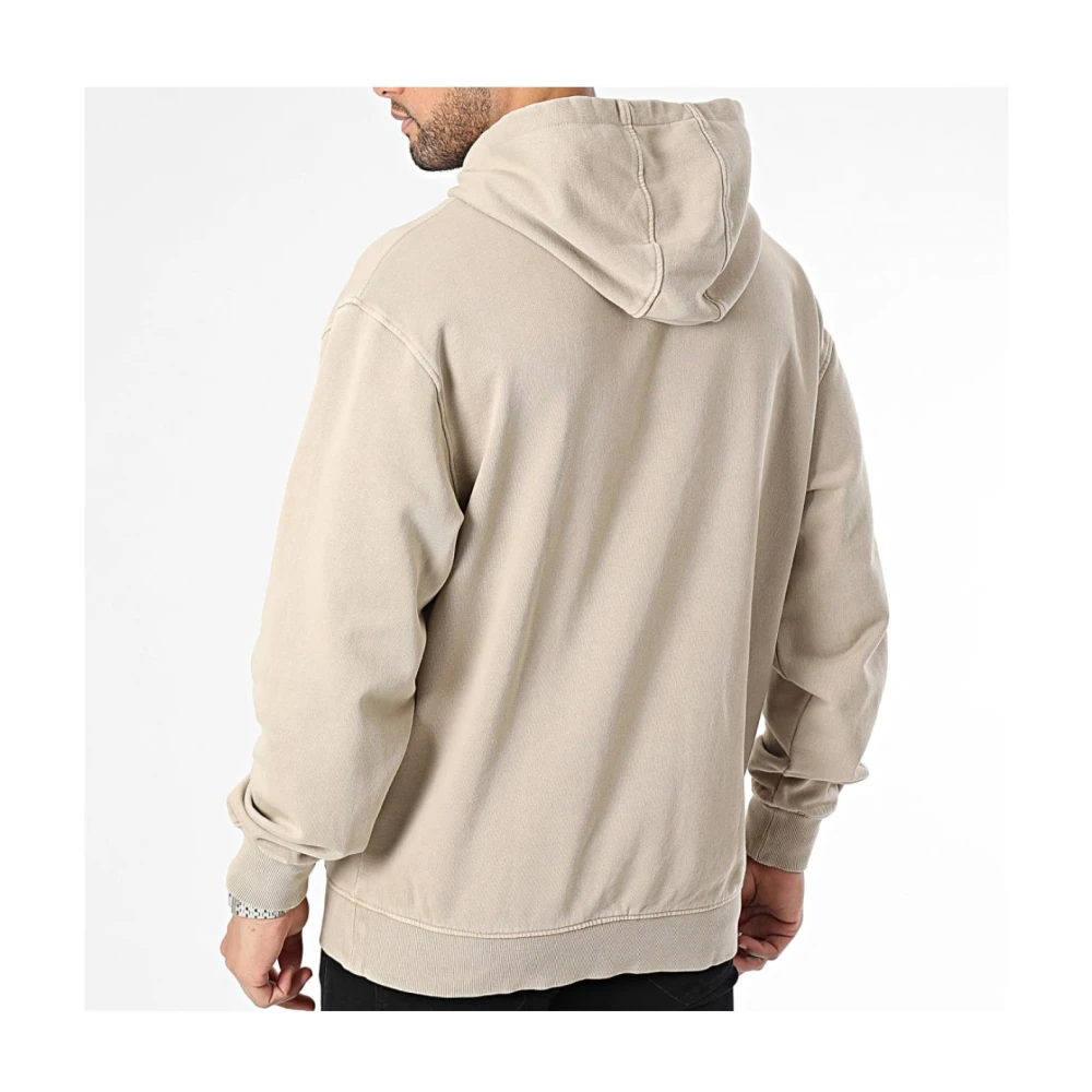 Guess Katoenen Hoodie Beige Heren
