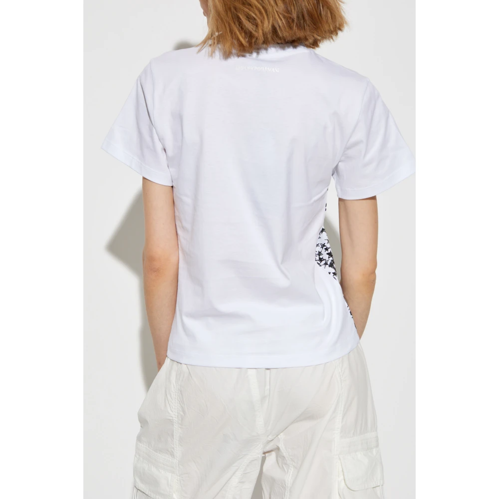 Emporio Armani T-shirt met logo White Dames