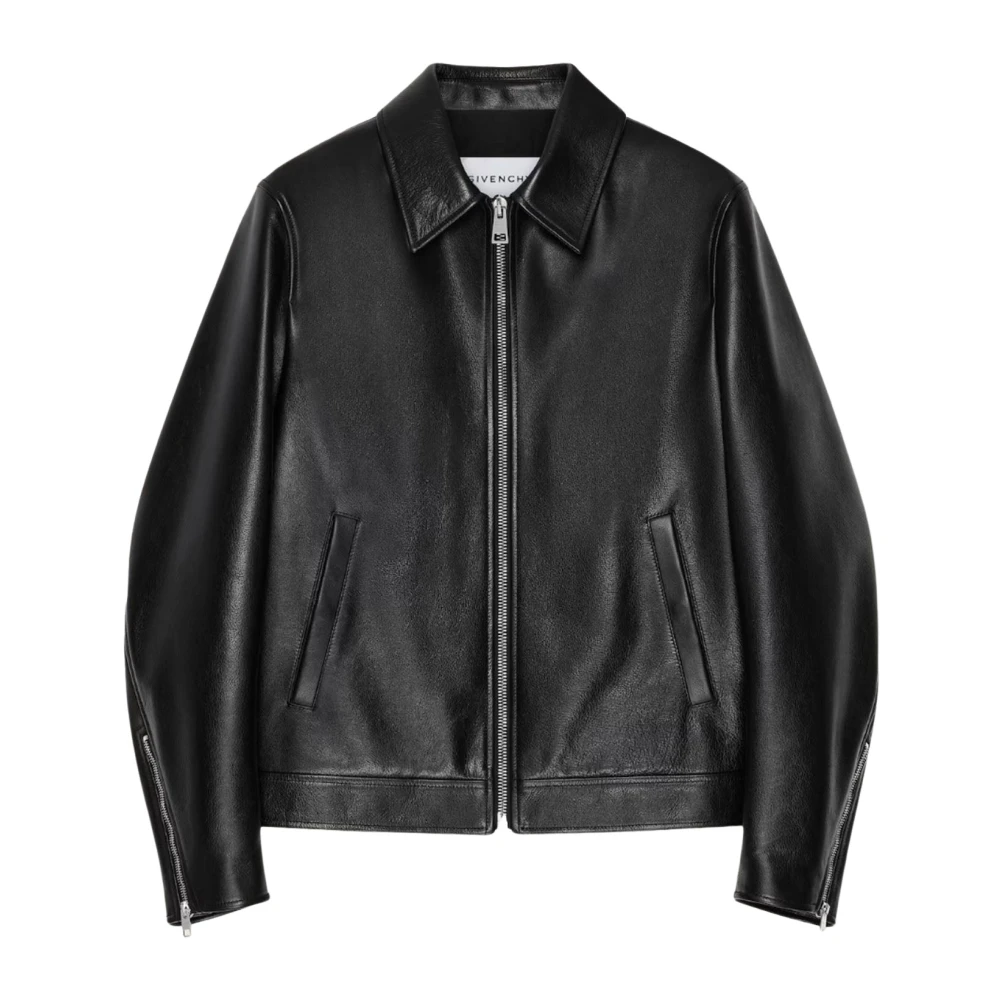 Givenchy Herr Svart Jackor L, Läder, Bikerjacka