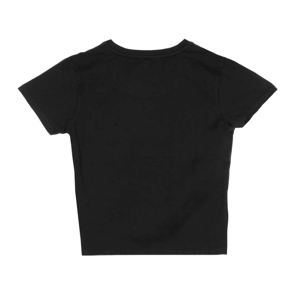Karl Kani Signature Crop Tee Zwart Wit Black Dames