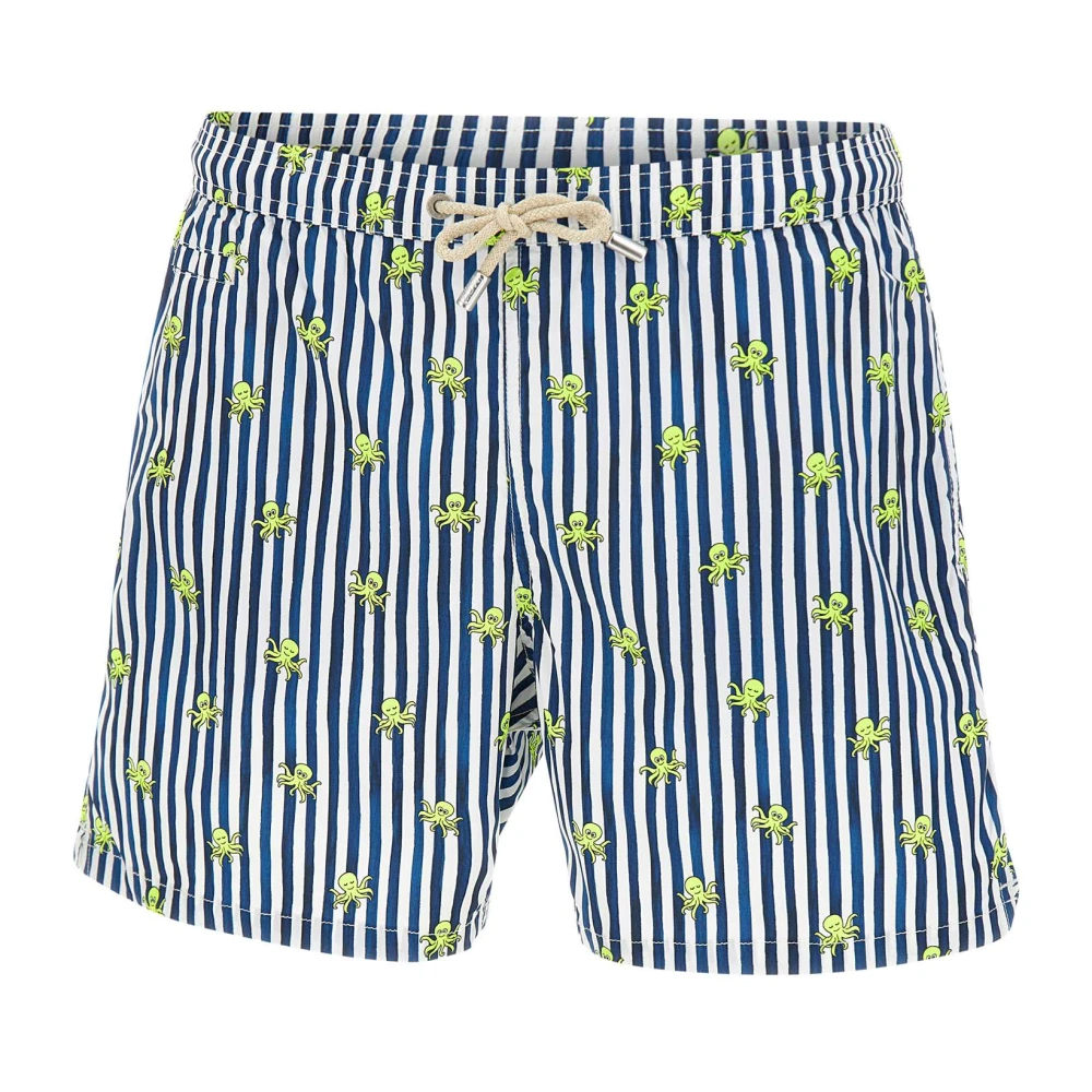 Mc2 Saint Barth Men's Multicolor Beachwear, M, Lighting Micro Stretch Swim Shorts