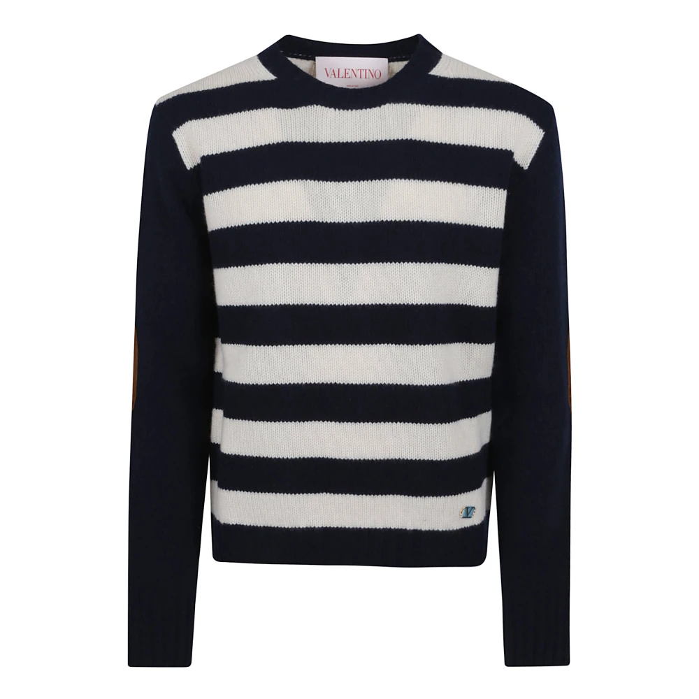 Valentino Garavani Kasjmier en wolcollectie met leren patches Multicolor Heren