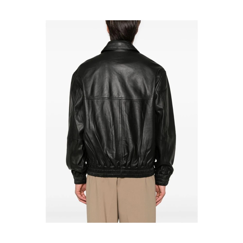 Studio Nicholson Zwarte Oversized Ritsjas Black Heren