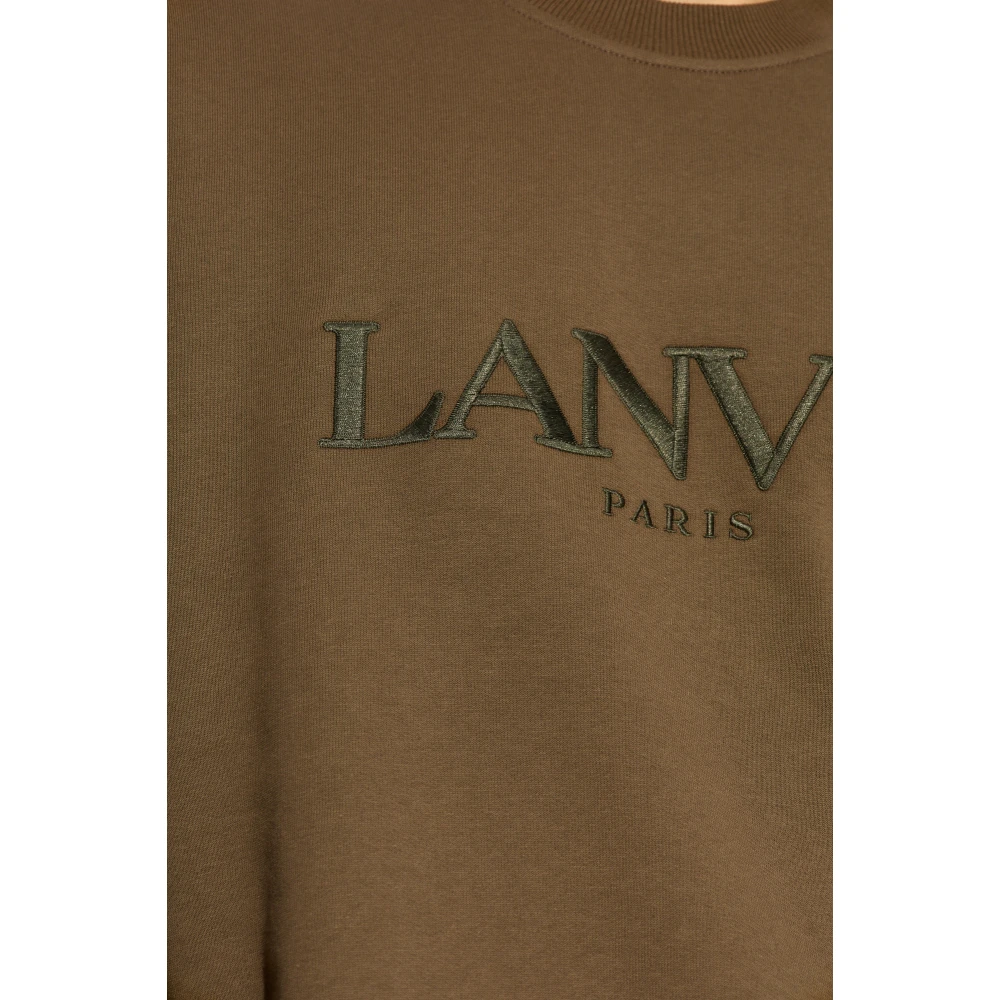 Lanvin Katoenen sweatshirt Brown Heren