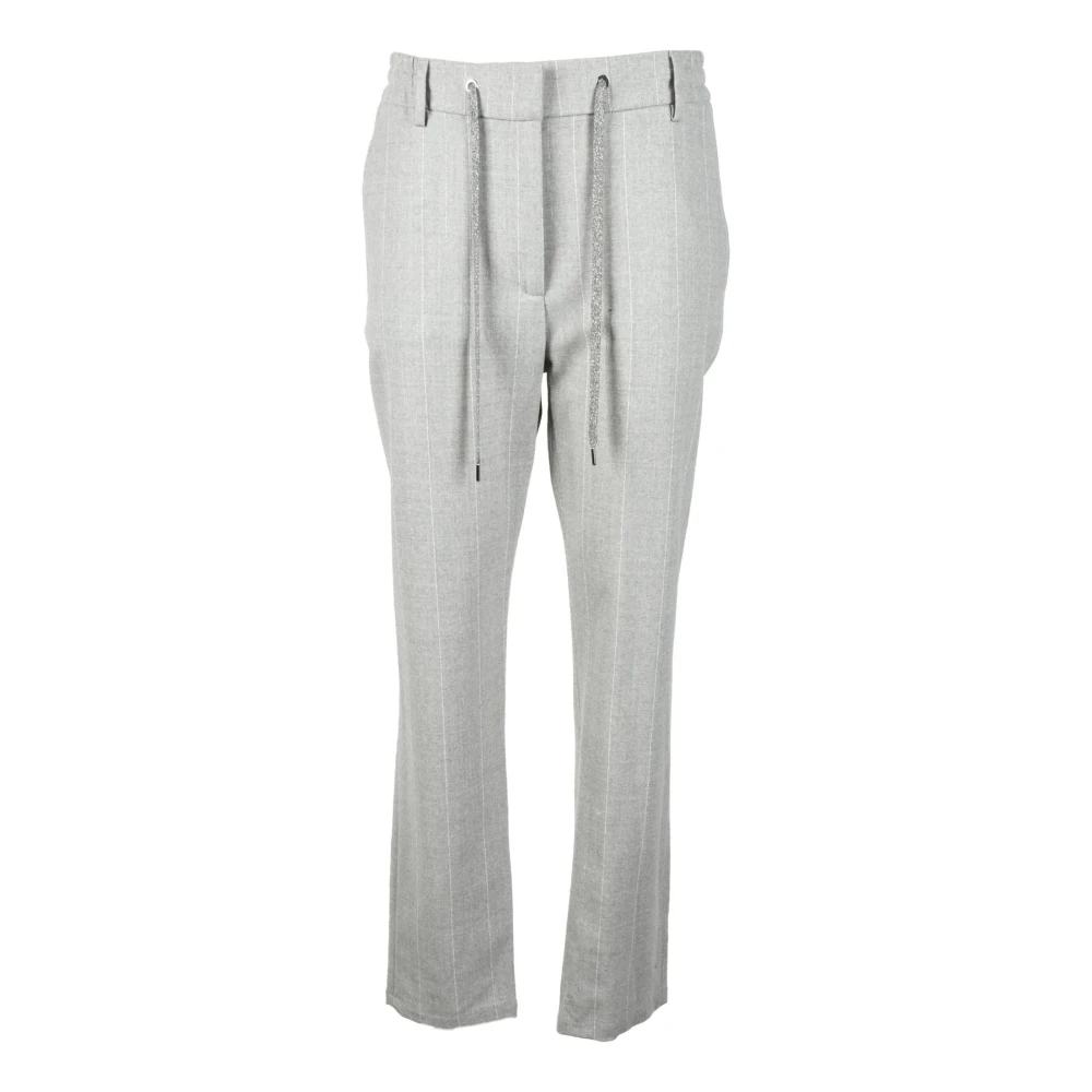 Eleventy Wolmix Stretchbroek Gray Dames
