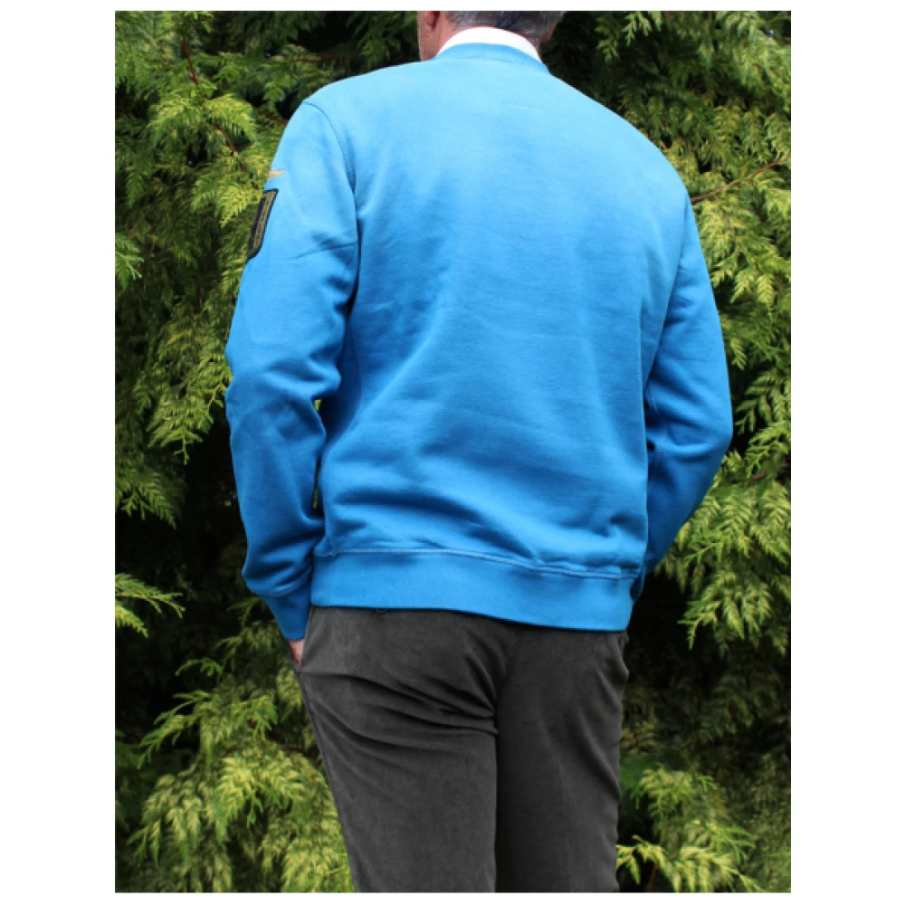 aeronautica militare Vintage Gewassen Sweatshirt Blue Heren