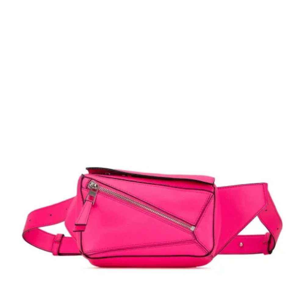 Loewe Pre-owned Leather crossbody-bags Pink Dames