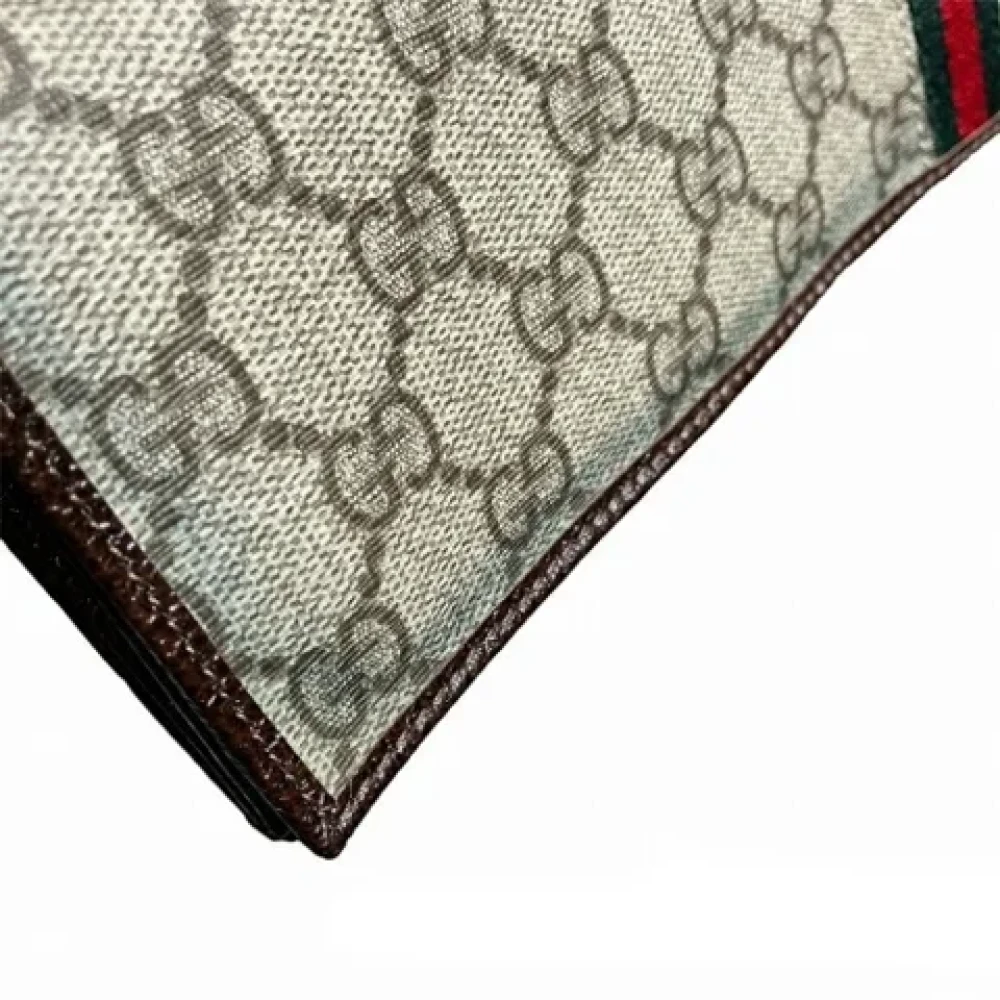 Gucci Vintage Pre-owned Fabric wallets Beige Dames