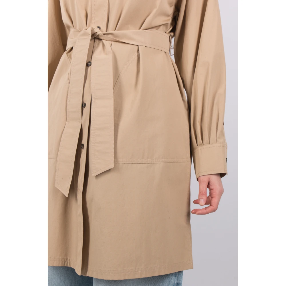 Max Mara Weekend Beige Hemdblouse Jurk Virgus Beige Dames