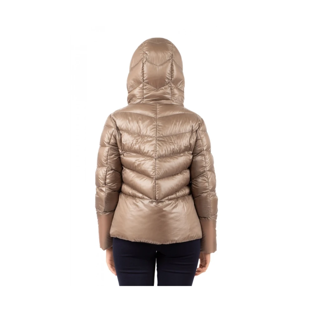 Herno Cape Coat Brown Dames