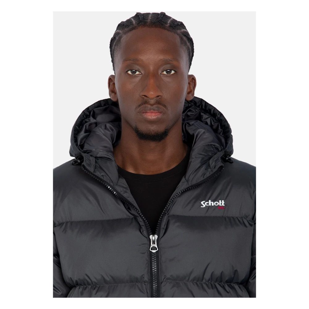 Schott NYC Winter Pufferjas Idaho2 Gray Heren