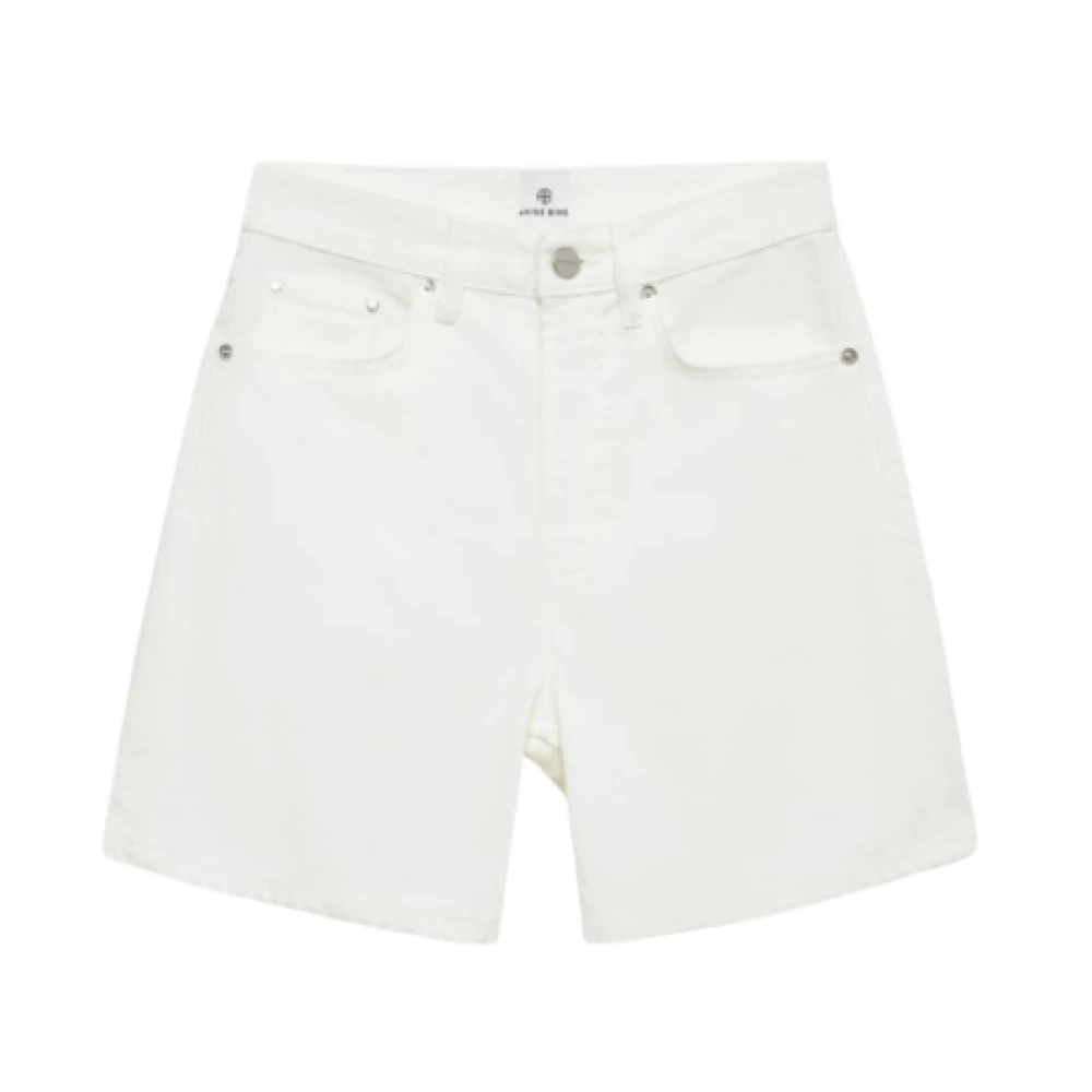 Anine Bing White Kat Short - Female - Denim Shorts - W28 - Shorts