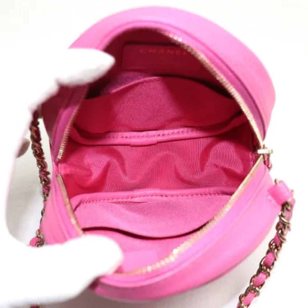 Chanel Vintage Pre-owned Leather shoulder-bags Pink Dames
