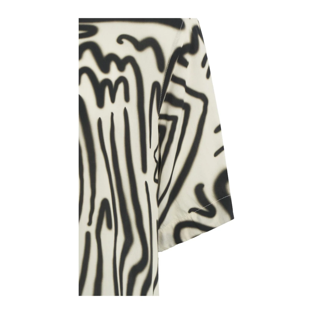 OAS Zwarte Viscose Shirt Aerosol Black Heren