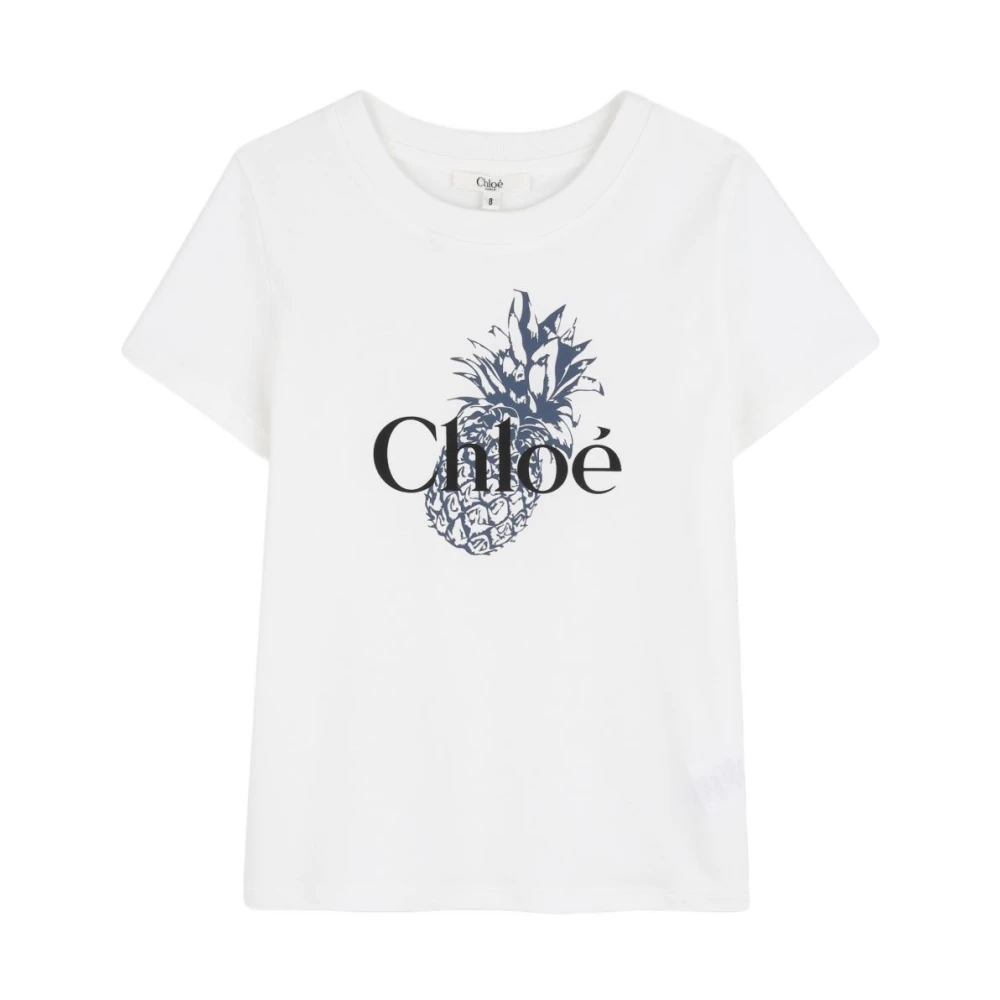 Chloé Unisex White Chloè T-Shirts And Polos