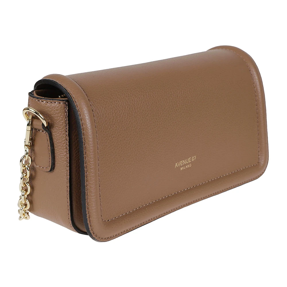 Avenue 67 Leren Crossbody Tas Brown Dames