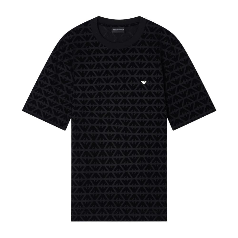 Emporio Armani Herren Schwarz Oberteile, K, Sgröße: