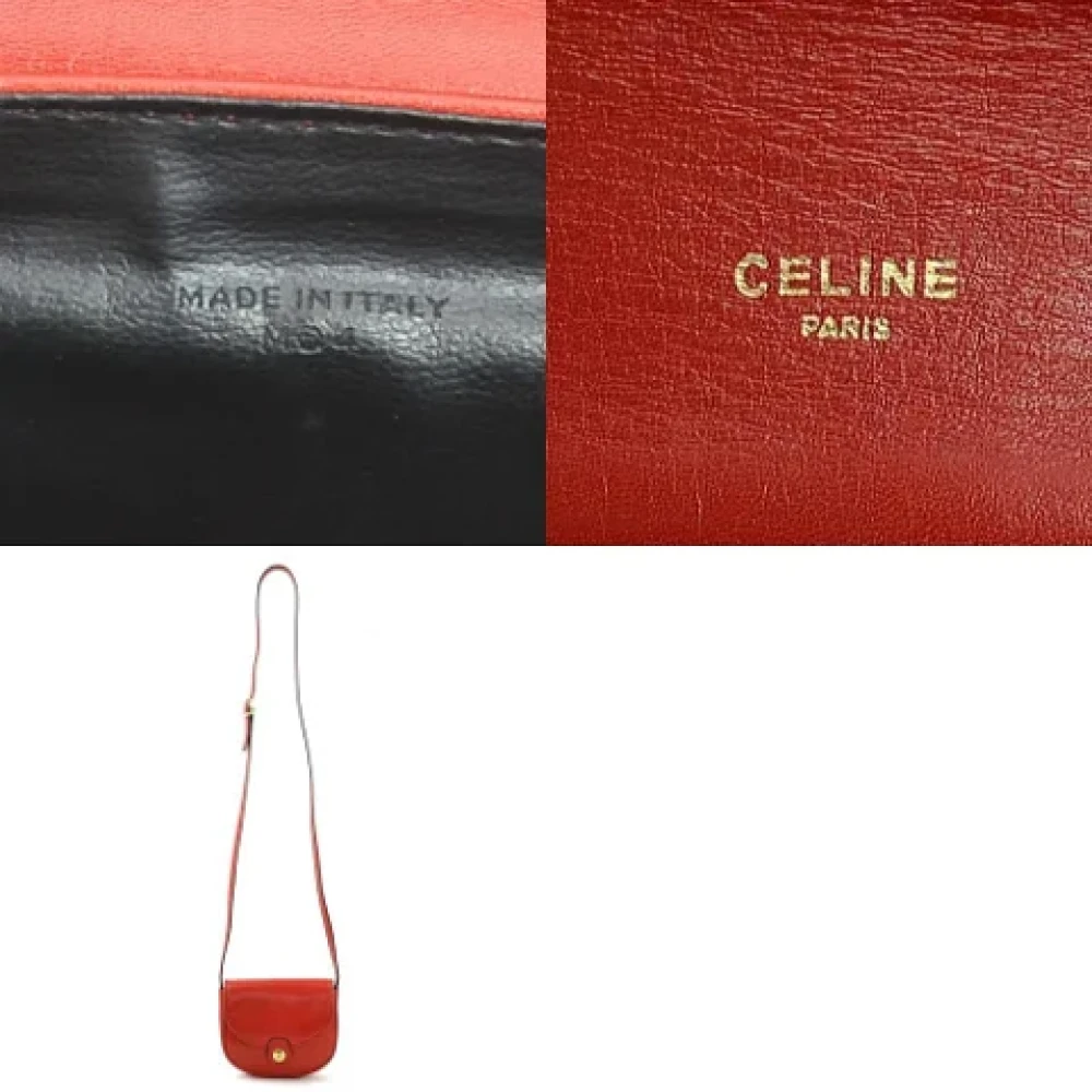 Celine Vintage Pre-owned Leather celine-bags Red Dames