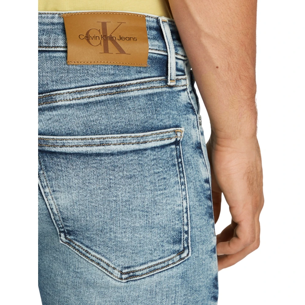 Calvin Klein Blauwe Slim Fit Stretch Jeans Blue Heren