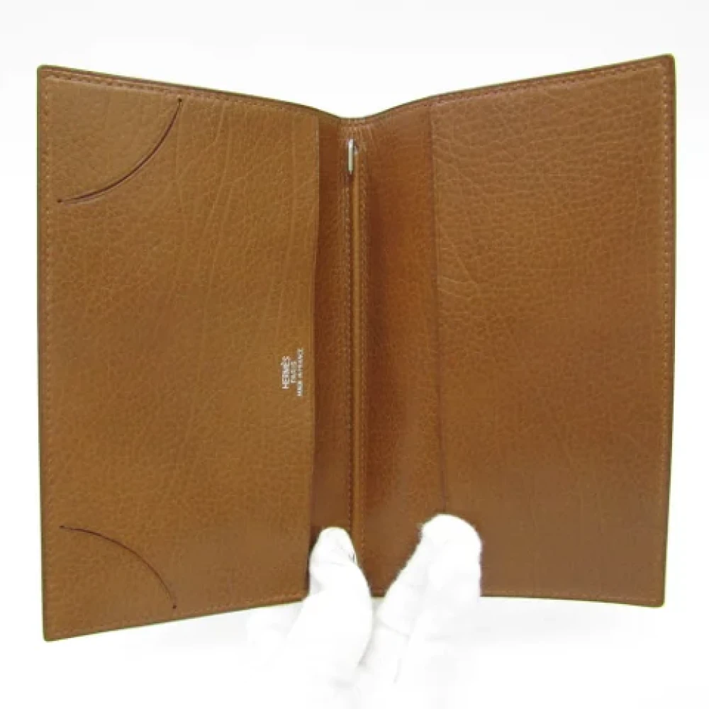 Hermès Vintage Pre-owned Leather home-office Brown Dames