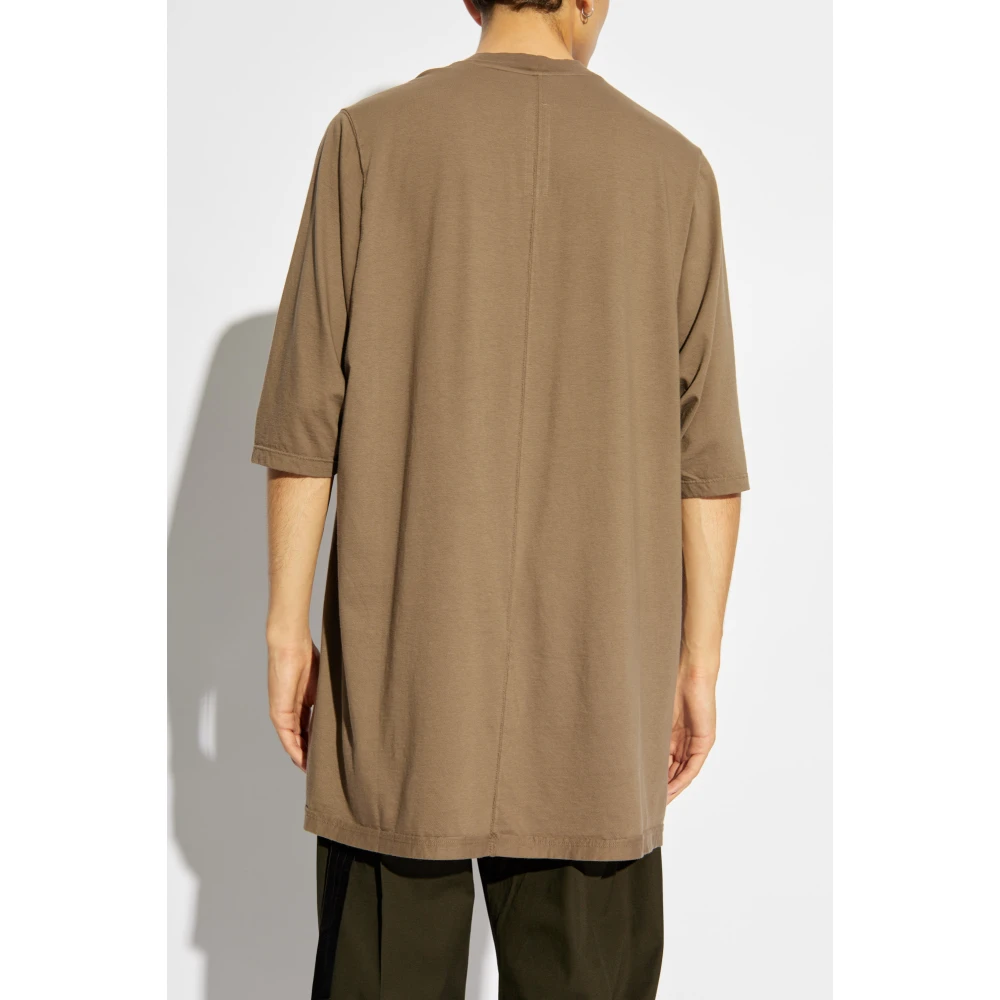 Rick Owens T-shirt Jumbo Brown Heren