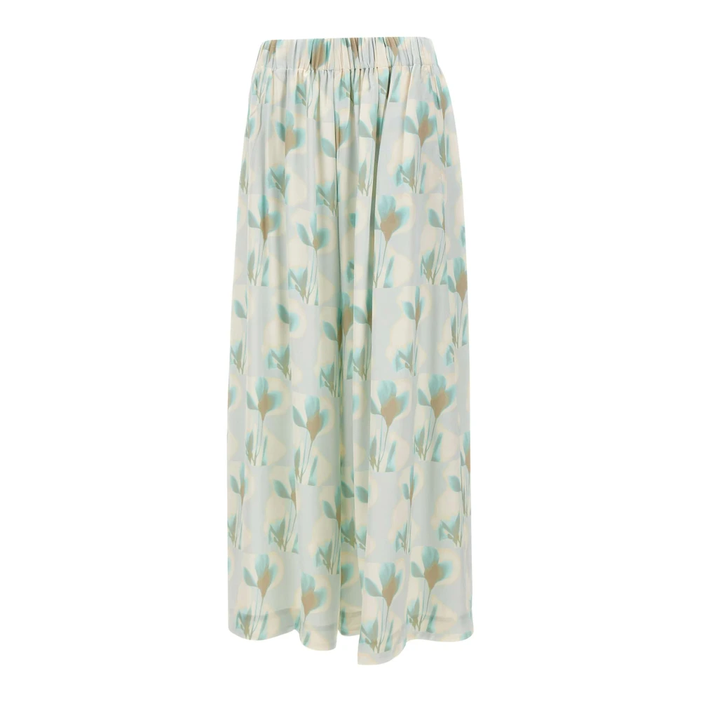 Hugo Multicolor Floral Trousers - Female - Wide Trousers - 2XL - Trousers