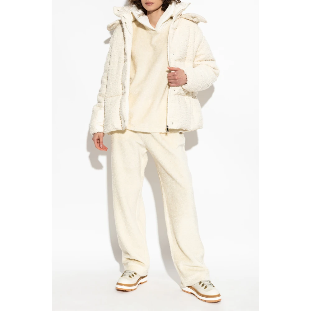 Moncler Broek met logo Beige Dames