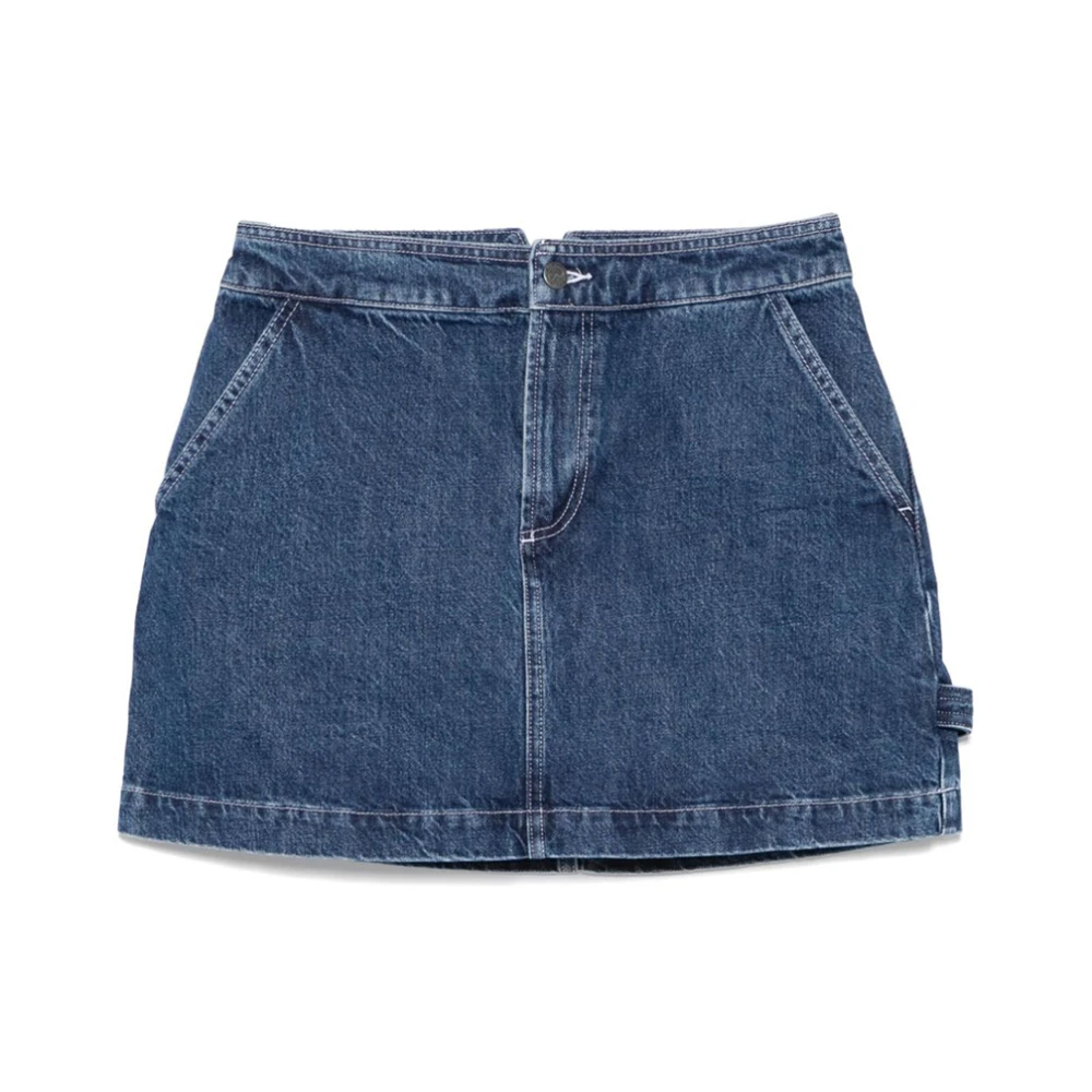 A.p.c. Women's Blue Denim Skirts, Xs, Christie Skirt