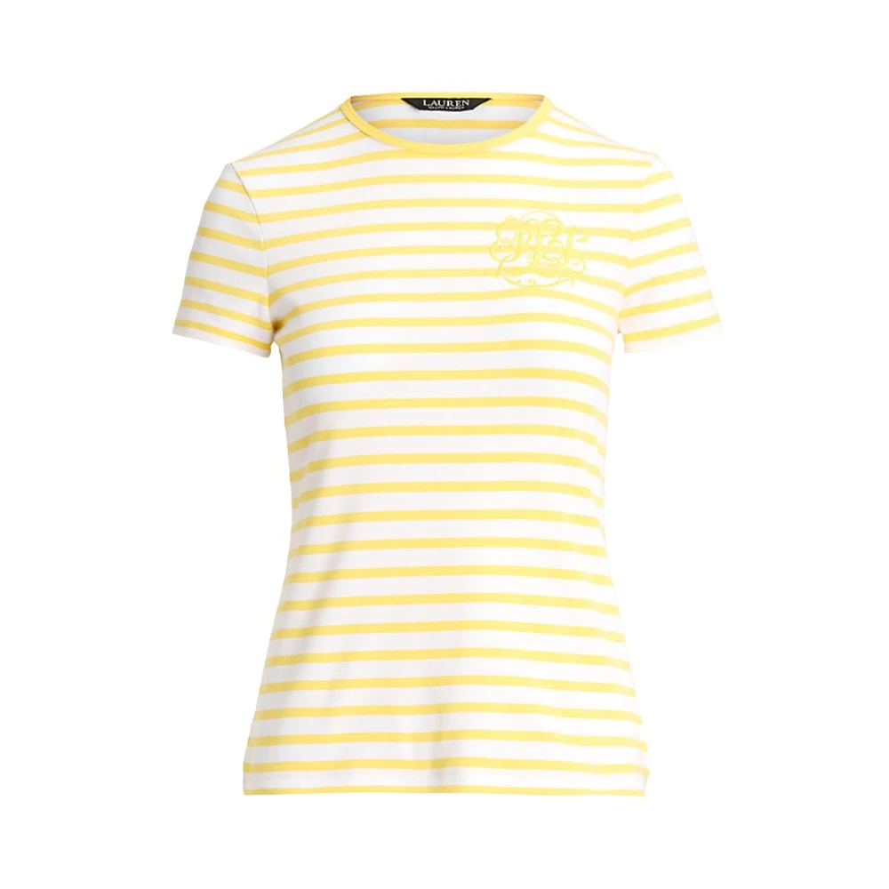Ralph Lauren Slim Fit Mesh Polo Shirt Yellow Dames