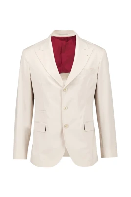 Beige Bomull Kashmir Deconstructed Blazer