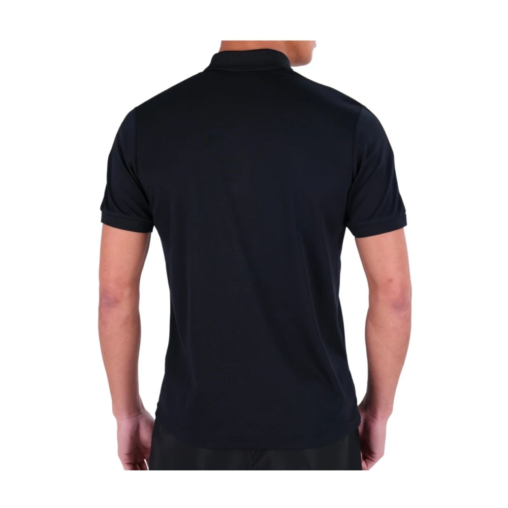 Sergio Tacchini Zwarte Polo Sport Logo Cross Shirt Black Heren