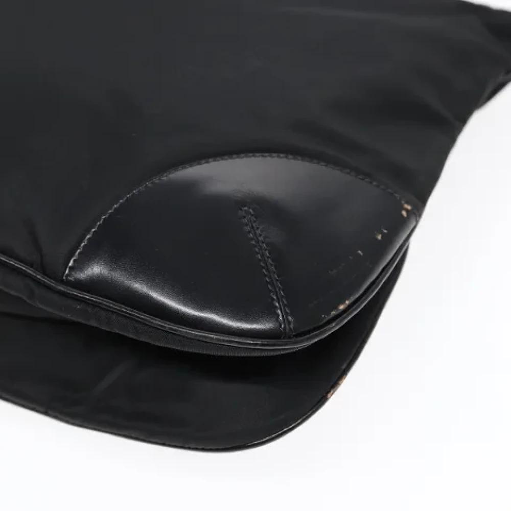 Prada Vintage Pre-owned Nylon shoulder-bags Black Dames