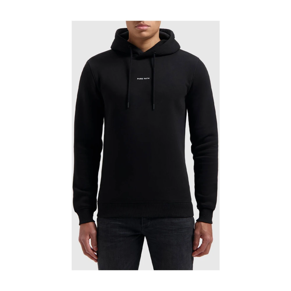 Pure Path Essential Logo Hoodie Black Heren
