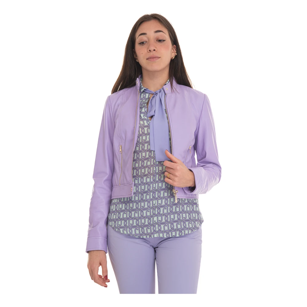 Liu Jo Biker jacket Purple Dames
