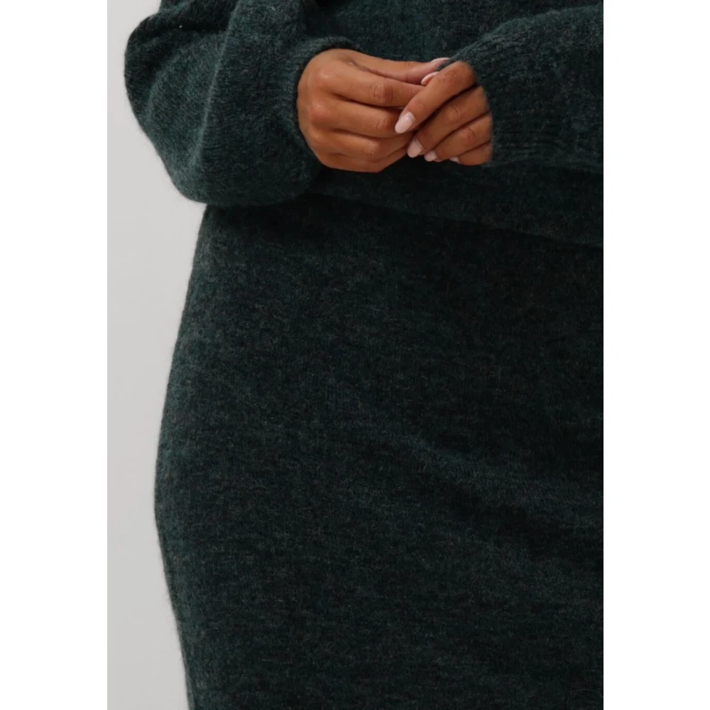 Pom Amsterdam Groene Teal Midi Rok Green Dames