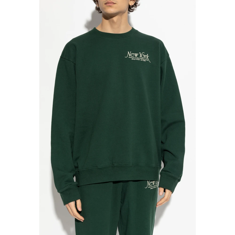 Sporty & Rich Sweatshirt uit de New York collectie Green Unisex