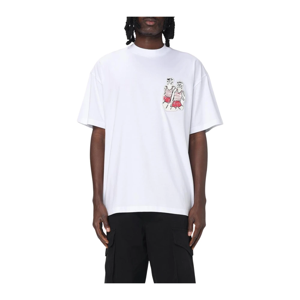 Msgm - Tops > T-Shirts - White - Msgm - Modalova