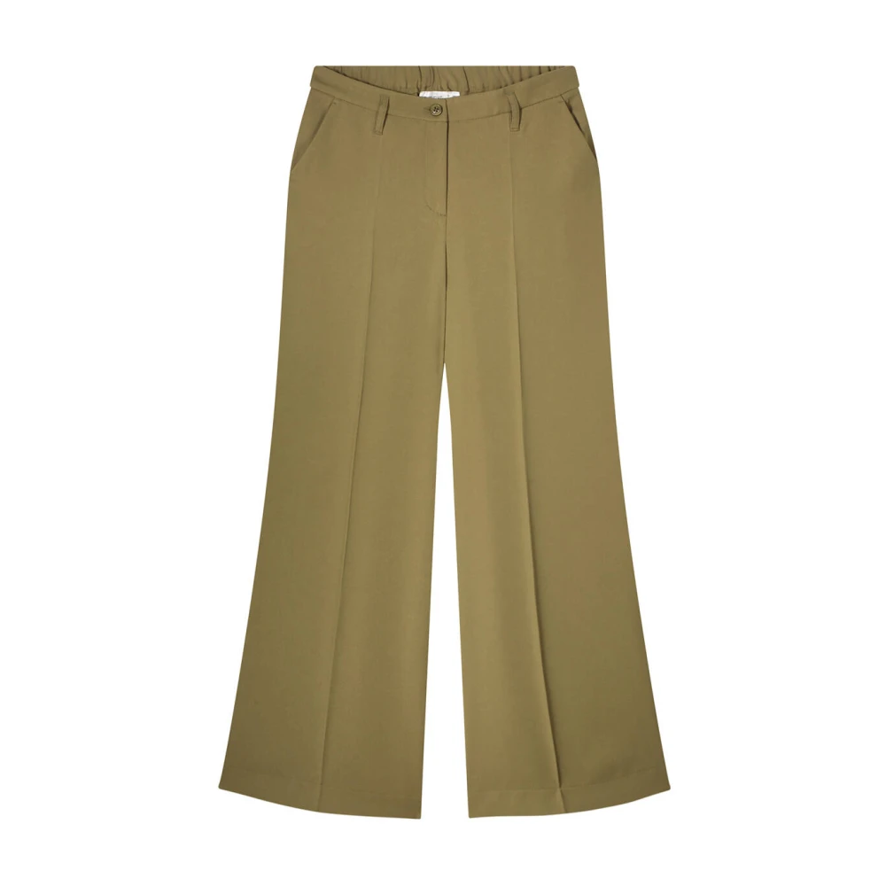 Summum Woman Vloeibare Broek Model 4s2698-11851 Green Dames