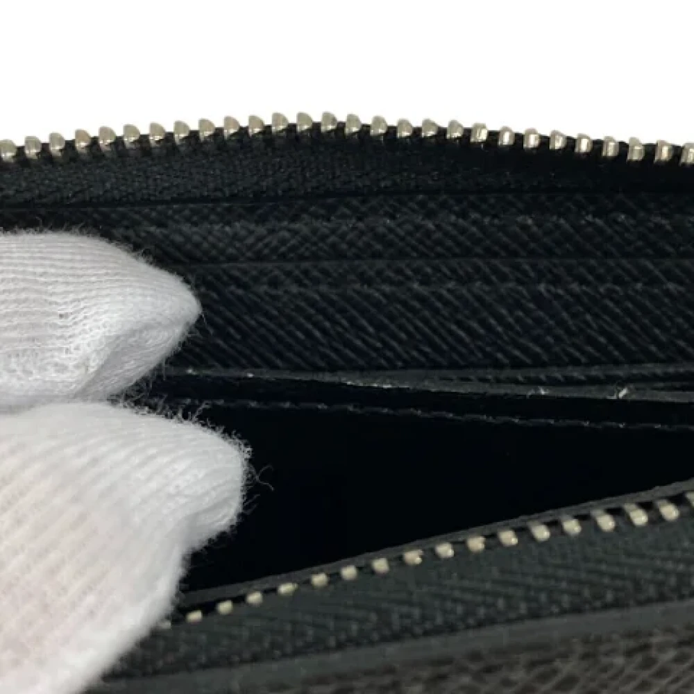 Louis Vuitton Vintage Pre-owned Leather wallets Black Heren