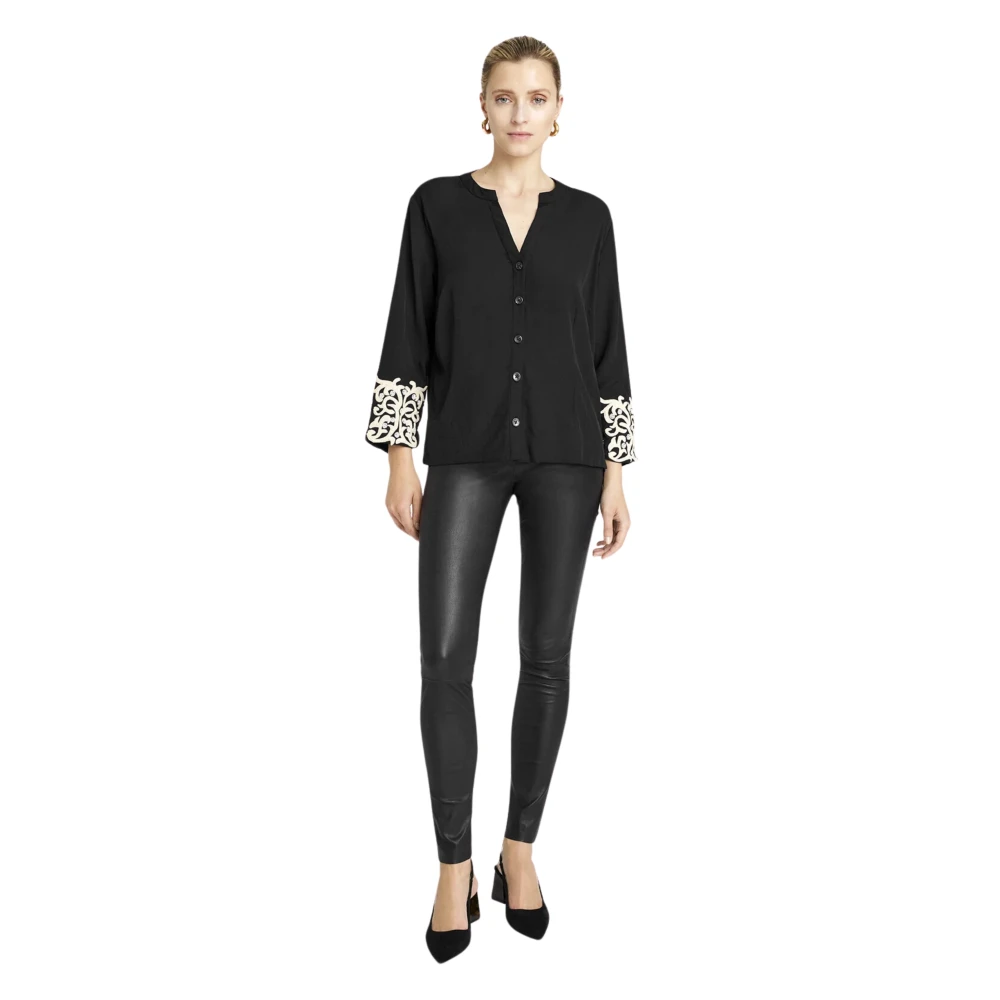 Gustav Naja Zwarte Blouses Black Dames