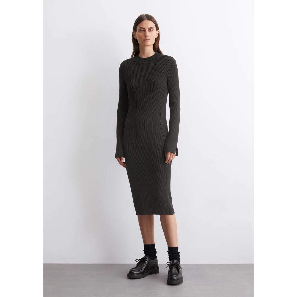 Marc O'Polo Gebreide jurk slim Black Dames