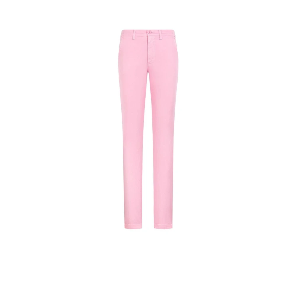 Roberto Cavalli Mid-rise Skinny-Leg Trousers Pink, Dam