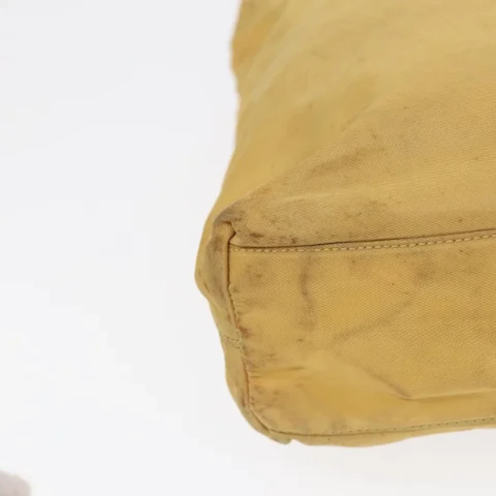 Prada Vintage Pre-owned Fabric prada-bags Yellow Dames