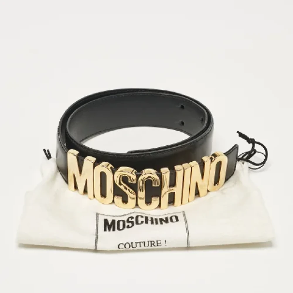 Moschino Pre-Owned Pre-owned Leather belts Black Dames