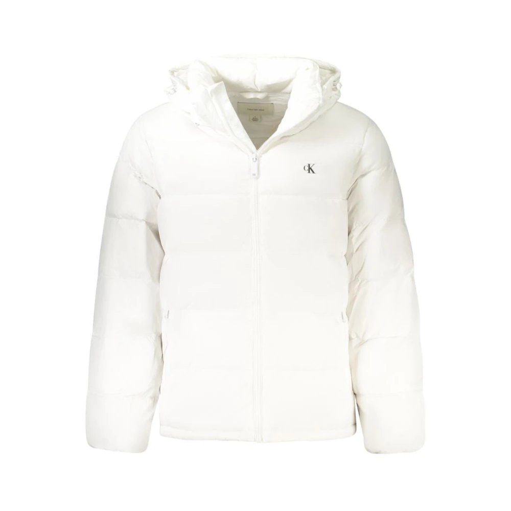 Calvin Klein Long-Sleeved Jacket With Removable Hood - Male - Winter Jackets - White - 2XL - Jackets - Image 3