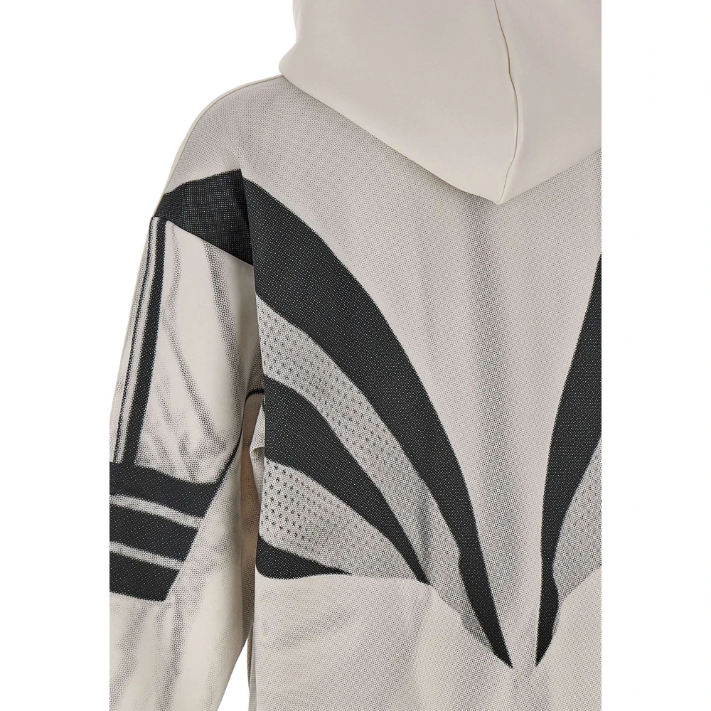 Adidas Witte Sweatshirt met Grijs-Zwart Print White Heren