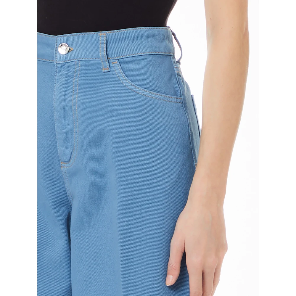 Liu Jo Lichtblauwe Wide Leg Jeans Blue Dames