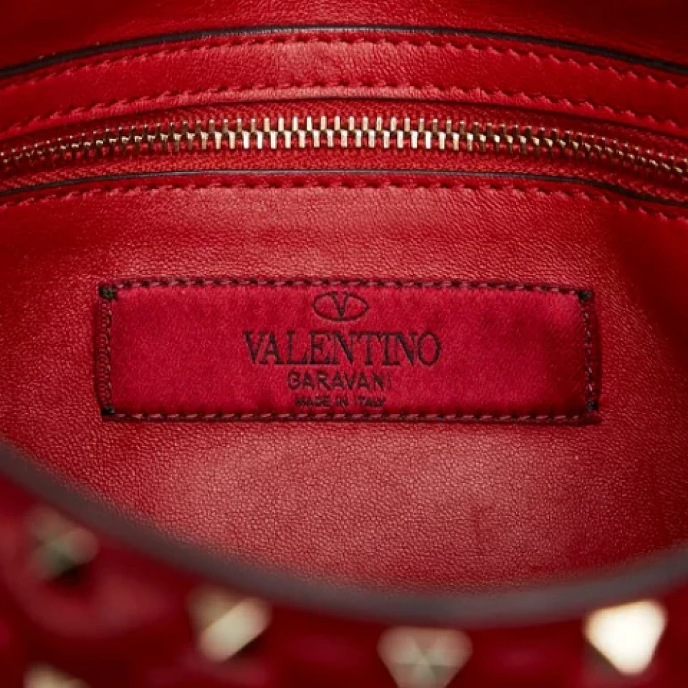 Valentino Vintage Pre-owned Leather handbags Red Dames