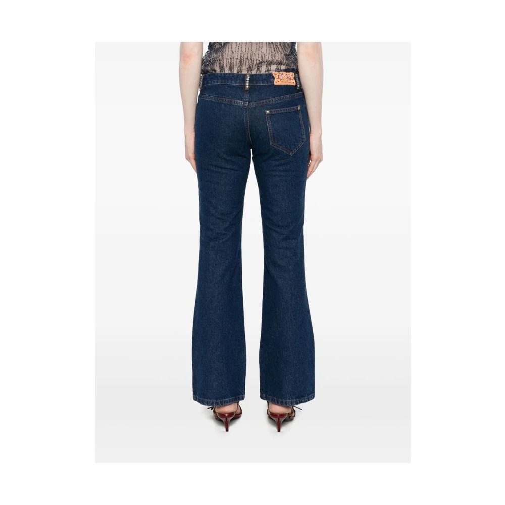 Siedrés Indigo Blauwe Denim Jeans Blue Dames